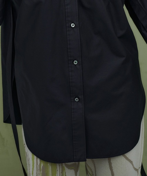 【美品】❣️PUBLIC TOKYOブラックオーバーサイズシャツピンタックデザイン PUBLIC TOKYO（パブリックトウキョウ）の「ピンタックオーバー