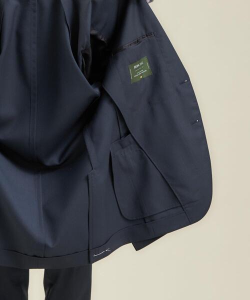 green label relaxing（グリーンレーベルリラクシング）の「＜REDA×green label relaxing＞カルゼ無地 2B RG スーツジャケット（スーツジャケット・メンズ・ロイヤルブルー/ダークブラウン・46/44/50/52/48/42）」の5枚目の写真