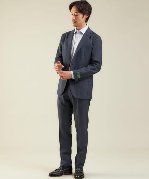 green label relaxing（グリーンレーベルリラクシング）の「＜REDA×green label relaxing＞カルゼ無地 2B RG スーツジャケット（スーツジャケット・メンズ・ロイヤルブルー/ダークブラウン・46/44/50/52/48/42）」の6枚目の写真