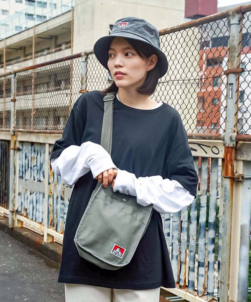 BEN DAVIS（ベンデイビス）の「【BEN DAVIS／ベンデイビス】ミニキャンバスショルダーバッグ BDW-9377（ショルダーバッグ・メンズ・ホワイト/ブラウン/ブラック/カーキ・FREE）」の15枚目の写真