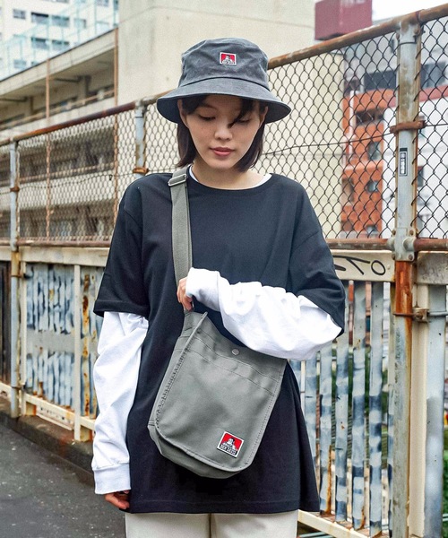 BEN DAVIS（ベンデイビス）の「【BEN DAVIS／ベンデイビス】ミニキャンバスショルダーバッグ BDW-9377（ショルダーバッグ・メンズ・ホワイト/ブラウン/ブラック/カーキ・FREE）」の14枚目の写真