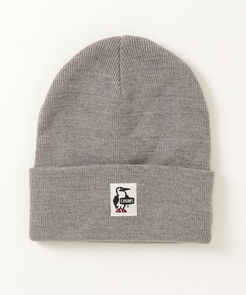 CHUMS（チャムス）の「【CHUMS】Kid's Knit Cap（ニットキャップ/ビーニー・キッズ・ブラック/ネイビー/レッド/サンドベージュ/ヘザーグレー/パープル・FREE）」の3枚目の写真