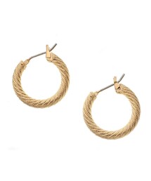 DRESSTERIOR | Laura Lombardi（ローラロンバルディ）MINI ETCHED HOOP ピアス(ピアス（両耳用）)