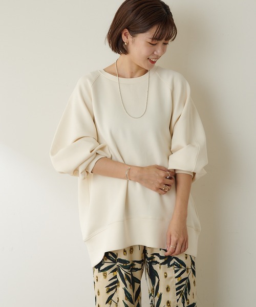 SHENERY（シーナリー）の「ダンボールスウェットプルオーバー（Tシャツ/カットソー・レディース・オレンジ/ブラック/オフホワイト・FREE）」の6枚目の写真