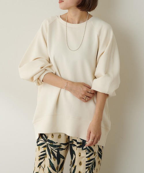 SHENERY（シーナリー）の「ダンボールスウェットプルオーバー（Tシャツ/カットソー・レディース・オレンジ/ブラック/オフホワイト・FREE）」の4枚目の写真