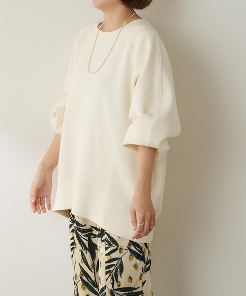 SHENERY（シーナリー）の「ダンボールスウェットプルオーバー（Tシャツ/カットソー・レディース・オレンジ/ブラック/オフホワイト・FREE）」の5枚目の写真