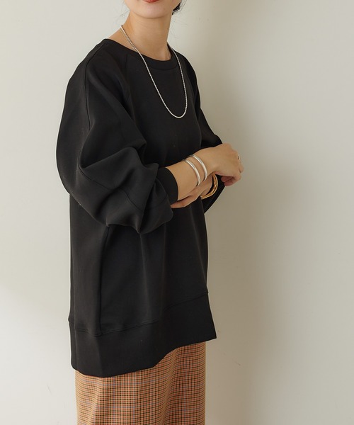 SHENERY（シーナリー）の「ダンボールスウェットプルオーバー（Tシャツ/カットソー・レディース・オレンジ/ブラック/オフホワイト・FREE）」の15枚目の写真