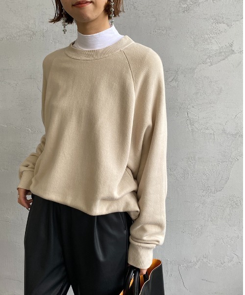HANES（ヘインズ）の「[HANES/ヘインズ] UNDIES PLUS+ スキンコントロール モックネックTシャツ（Tシャツ/カットソー・レディース・ホワイト/ブラック・F）」の11枚目の写真