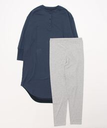 KID BLUE（キッドブルー）の「キッドブルー -接結ココウール -長袖ナイティ -KNRM540 -kidblue（ルームウェア/パジャマ・レディース）」