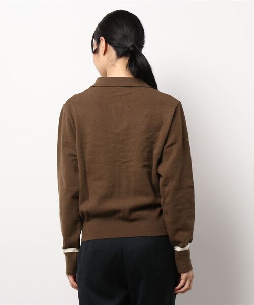 ROCKET x LUNCH（ロケットアンドランチ）の「【ROCKET × LUNCH/ロケット ランチ】 KEY HOLE NECK COLLAR KNIT（ニット/セーター・レディース・ブラック/ブラウン・SMALL）」の15枚目の写真
