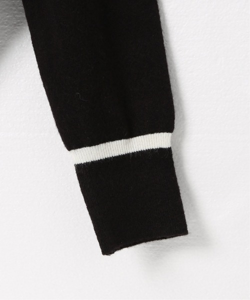 ROCKET x LUNCH（ロケットアンドランチ）の「【ROCKET × LUNCH/ロケット ランチ】 KEY HOLE NECK COLLAR KNIT（ニット/セーター・レディース・ブラック/ブラウン・SMALL）」の7枚目の写真