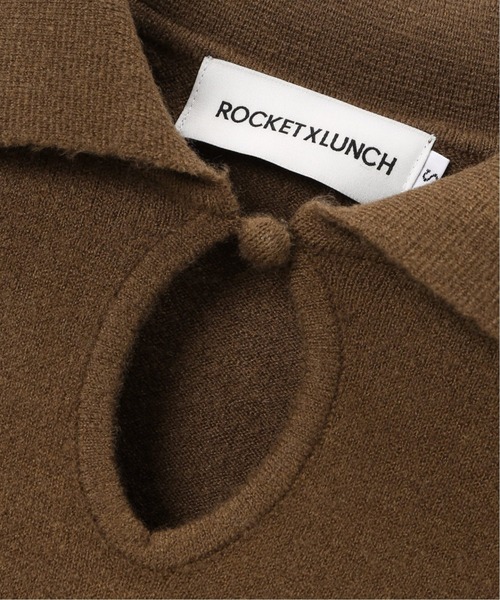 ROCKET x LUNCH（ロケットアンドランチ）の「【ROCKET × LUNCH/ロケット ランチ】 KEY HOLE NECK COLLAR KNIT（ニット/セーター・レディース・ブラック/ブラウン・SMALL）」の13枚目の写真
