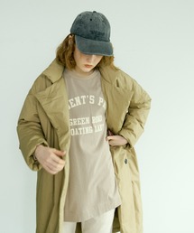 PUAL CE CIN | シルケット風天竺フロッキープリントロングスリーブ(Tシャツ/カットソー)