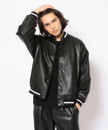 LUSOR | LUSOR（ルーソル）fake leather Stadium jumper フェイクレザースタジャン(スタジャン)