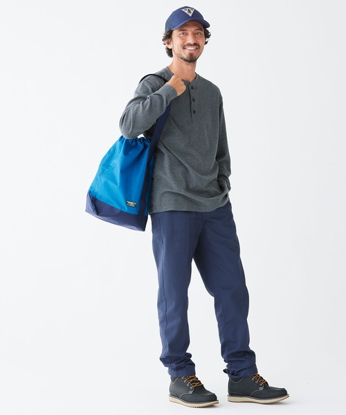 L.L.Bean（エルエルビーン）の「ライトウェイト・シリンダー・トート・ウィズ・ポケット（トートバッグ・レディース・ブルー/ダークグレー/グリーン・ONE SIZE）」の15枚目の写真