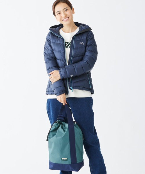 L.L.Bean（エルエルビーン）の「ライトウェイト・シリンダー・トート・ウィズ・ポケット（トートバッグ・レディース・ブルー/ダークグレー/グリーン・ONE SIZE）」の21枚目の写真