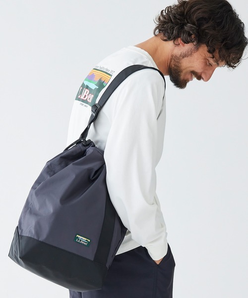 L.L.Bean（エルエルビーン）の「ライトウェイト・シリンダー・トート・ウィズ・ポケット（トートバッグ・レディース・ブルー/ダークグレー/グリーン・ONE SIZE）」の19枚目の写真