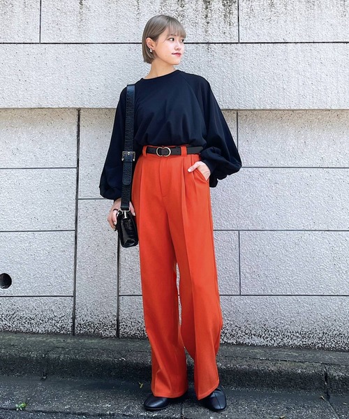 PAGEBOY(ページボーイ)の「ウールライクカラースラックス(スラックス・レディース・グリーン系その他/オレンジ/ブラック/ピンク系その他・SMALL/MEDIUM)」の16枚目の写真