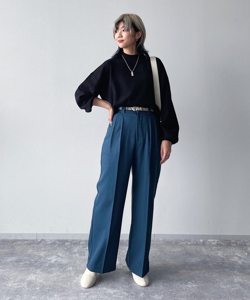 PAGEBOY(ページボーイ)の「ウールライクカラースラックス(スラックス・レディース・グリーン系その他/オレンジ/ブラック/ピンク系その他・SMALL/MEDIUM)」の18枚目の写真