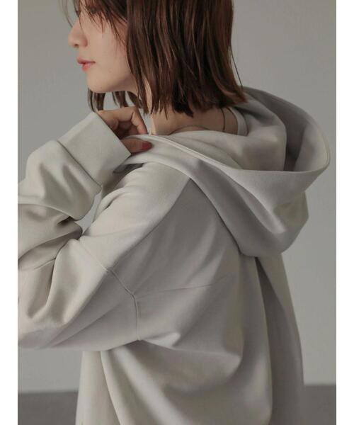 AMERICAN HOLIC（アメリカンホリック）の「ハーフZIPフーディーポンチプルオーバー（Tシャツ/カットソー・レディース・ライトグレー/ダークネイビー・M/L）」の11枚目の写真