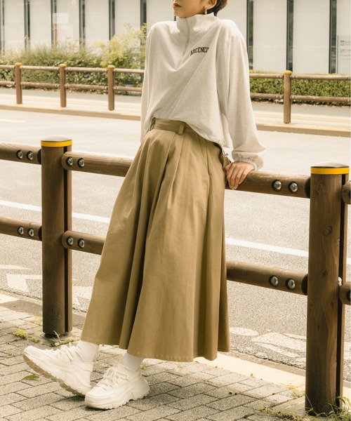 Ambre Neige(アンブルネージュ)の「ロゴハーフジップスウェット/【WEB/EC限定商品】(スウェット・レディース・ライトグレー/アイボリー・FREE)」の13枚目の写真