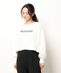 earth music&ecology | Ruminateショート長袖プルオーバー ＊(Tシャツ/カットソー)