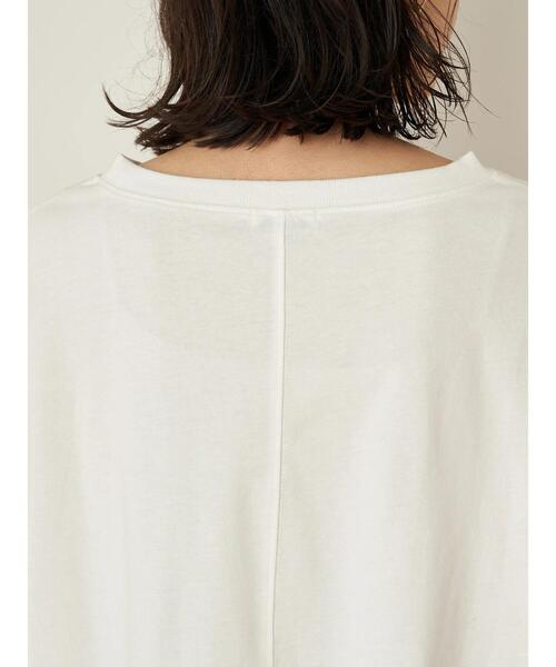 earth music&ecology（アースミュージックアンドエコロジー）の「Ruminateショート長袖プルオーバー ＊（Tシャツ/カットソー・レディース・チャコールグレー/ブラック/オフホワイト・FREE）」の8枚目の写真