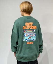 【ムラサキスポーツ別注】ZOZOTOWN限定アイテム Surf Day's/サーフデイズ ビッグシルエット バックプリントスウェット 214SF1TR065MU