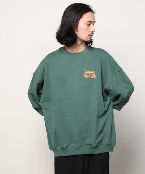 Surf Day's(サーフデイズ)の「【ムラサキスポーツ別注】ZOZOTOWN限定アイテム Surf Day's/サーフデイズ ビッグシルエット バックプリントスウェット 214SF1TR065MU(スウェット・メンズ・ブラック/グレー/グリーン/ホワイト・M/L)」の6枚目の写真