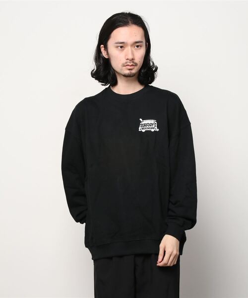 Surf Day's(サーフデイズ)の「【ムラサキスポーツ別注】ZOZOTOWN限定アイテム Surf Day's/サーフデイズ ビッグシルエット バックプリントスウェット 214SF1TR065MU(スウェット・メンズ・ブラック/グレー/グリーン/ホワイト・M/L)」の5枚目の写真