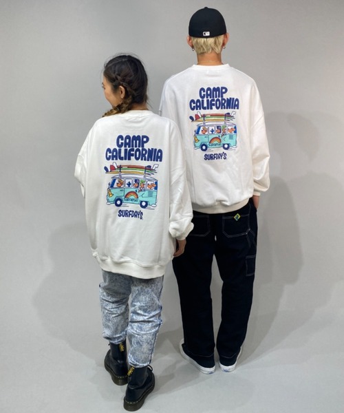 Surf Day's(サーフデイズ)の「【ムラサキスポーツ別注】ZOZOTOWN限定アイテム Surf Day's/サーフデイズ ビッグシルエット バックプリントスウェット 214SF1TR065MU(スウェット・メンズ・ブラック/グレー/グリーン/ホワイト・M/L)」の13枚目の写真
