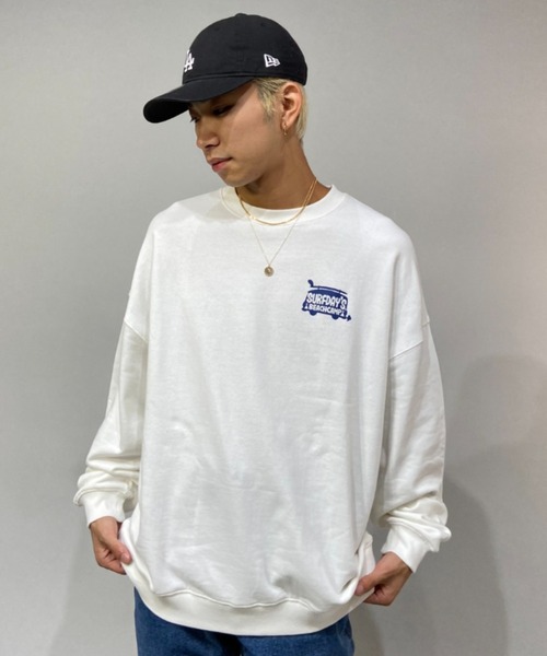 Surf Day's(サーフデイズ)の「【ムラサキスポーツ別注】ZOZOTOWN限定アイテム Surf Day's/サーフデイズ ビッグシルエット バックプリントスウェット 214SF1TR065MU(スウェット・メンズ・ブラック/グレー/グリーン/ホワイト・M/L)」の14枚目の写真