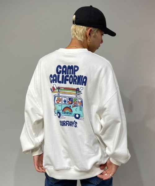 Surf Day's(サーフデイズ)の「【ムラサキスポーツ別注】ZOZOTOWN限定アイテム Surf Day's/サーフデイズ ビッグシルエット バックプリントスウェット 214SF1TR065MU(スウェット・メンズ・ブラック/グレー/グリーン/ホワイト・M/L)」の15枚目の写真