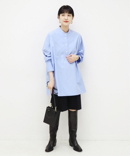 JOURNAL STANDARD（ジャーナルスタンダード）の「フロントブザムポンチョシャツ◆2（シャツ/ブラウス・レディース・サックスブルー/ホワイト/ブルー・FREE）」の15枚目の写真