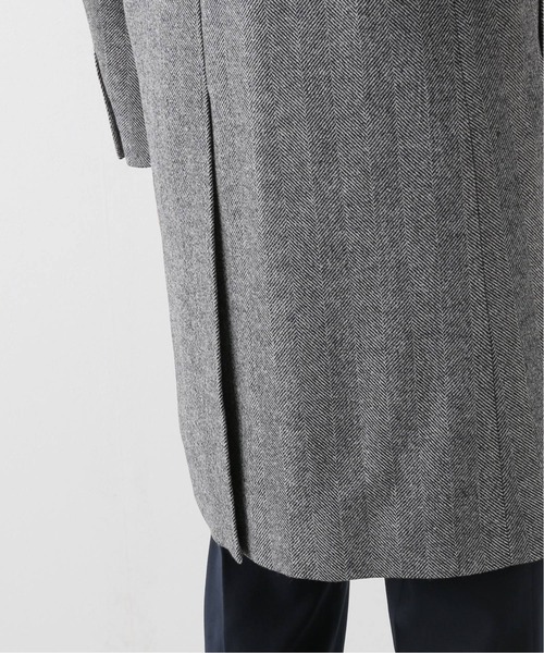 EDIFICE(エディフィス)の「LOROPIANA ダブルブレスト チェスターコート(チェスターコート・メンズ・ネイビー/ブラウン・44/46)」の10枚目の写真