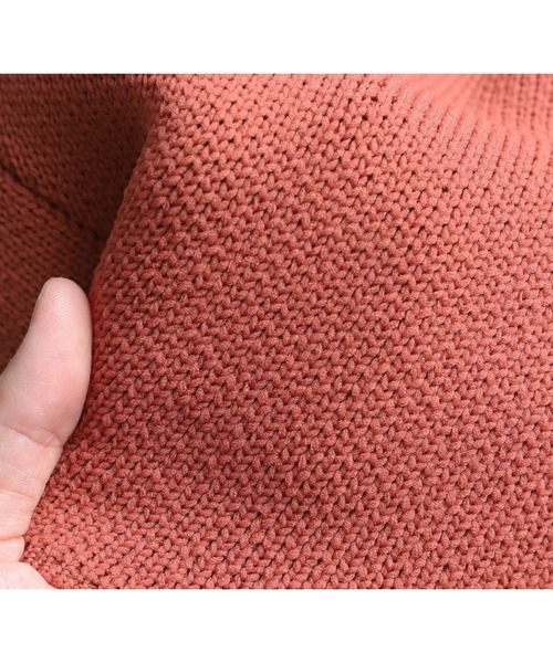 reca（レカ）の「ドルマンニットカーディガン（カーディガン/ボレロ・レディース・テラコッタ/グリーン/アイボリー・M）」の10枚目の写真