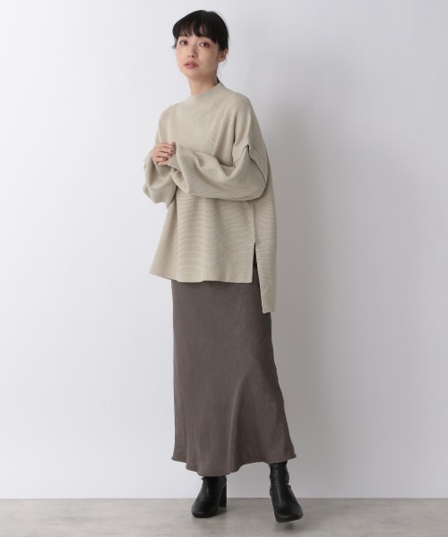 LOWRYS FARM（ローリーズファーム）の「リブキリカエセットアップ　238785（ワンピース・レディース・アイボリー/ブラック/ブラウン/ブルー・FREE）」の5枚目の写真