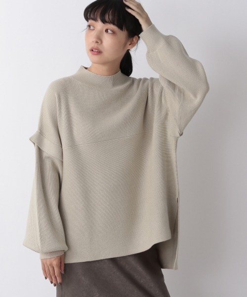 LOWRYS FARM（ローリーズファーム）の「リブキリカエセットアップ　238785（ワンピース・レディース・アイボリー/ブラック/ブラウン/ブルー・FREE）」の8枚目の写真