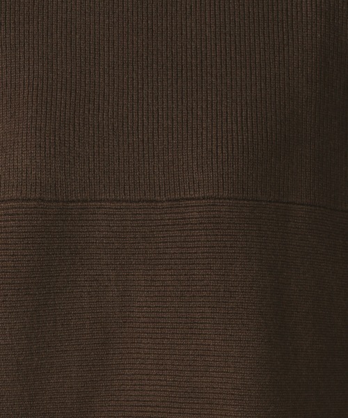 LOWRYS FARM（ローリーズファーム）の「リブキリカエセットアップ　238785（ワンピース・レディース・アイボリー/ブラック/ブラウン/ブルー・FREE）」の10枚目の写真