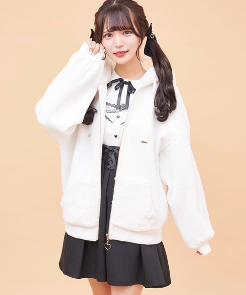 Secret Honey（シークレットハニー）の「ファーうさ耳フード裏起毛