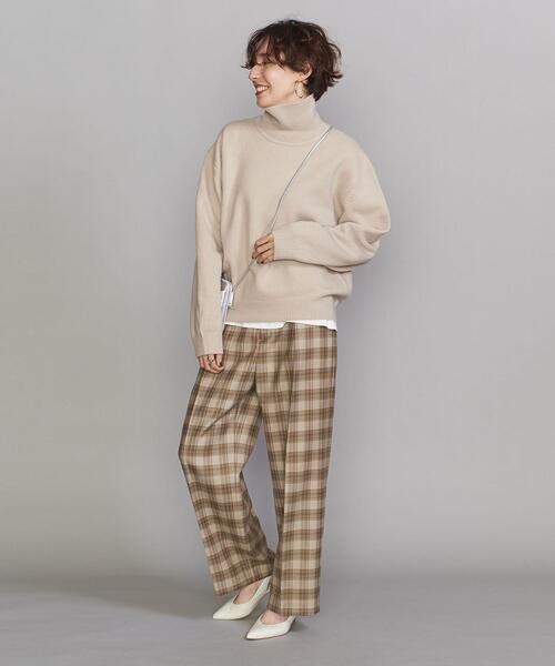 BEAUTY&YOUTH UNITED ARROWS（ビューティーアンドユースユナイテッドアローズ）の「BY HAMILTON WOOL MIX ワイドタートルネック ニット（ニット/セーター・レディース・ケリー/ナチュラル/ダークグレー/オリーブ・FREE）」の19枚目の写真