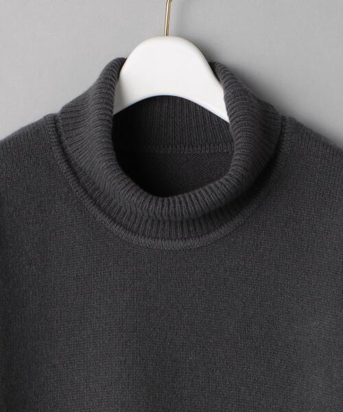 BEAUTY&YOUTH UNITED ARROWS（ビューティーアンドユースユナイテッドアローズ）の「BY HAMILTON WOOL MIX ワイドタートルネック ニット（ニット/セーター・レディース・ケリー/ナチュラル/ダークグレー/オリーブ・FREE）」の13枚目の写真