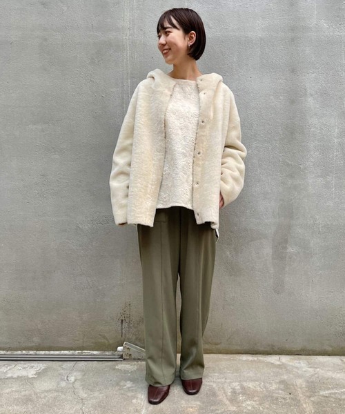 BEARDSLEY（ビアズリー）の「トロミベイカーパンツ（その他パンツ・レディース・カーキ/ブラック・FREE）」の9枚目の写真