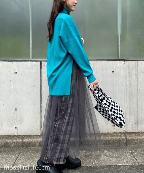 AS KNOW AS PINKY(アズノゥアズピンキー)の「着まわしてセパレートプルオーバー(ニット/セーター・レディース・ブルーグリーン/チャコールグレー/オレンジ/オフホワイト/ライトブルー/ピンクベージュ・FREE)」の13枚目の写真