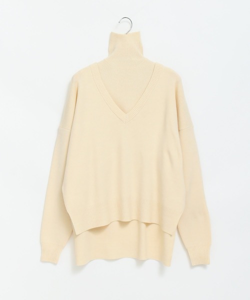 AS KNOW AS PINKY(アズノゥアズピンキー)の「着まわしてセパレートプルオーバー(ニット/セーター・レディース・ブルーグリーン/チャコールグレー/オレンジ/オフホワイト/ライトブルー/ピンクベージュ・FREE)」の9枚目の写真