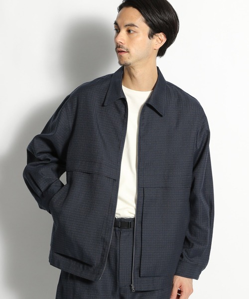 niko and...（ニコアンド）の「スマートテックショートブルゾン（その他アウター・メンズ・ネイビー/ブラウン/グレー/パープル・MEDIUM/LARGE）」の15枚目の写真