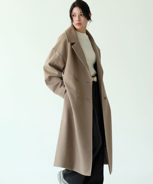 Filomo]カシミヤブレンドウールダブルチェスターコート（チェスター