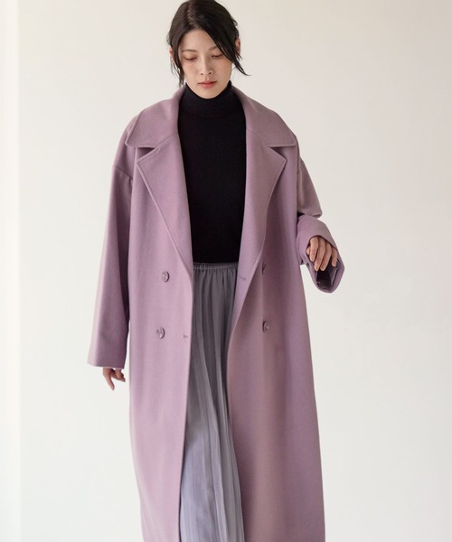 Filomo]カシミヤブレンドウールダブルチェスターコート（チェスター