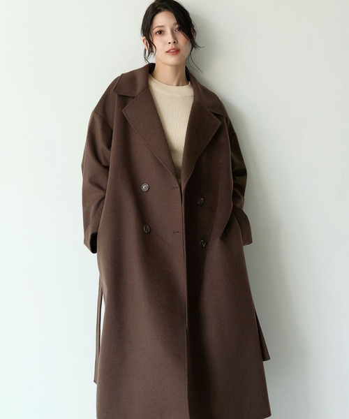 セール】[Filomo]カシミヤブレンドウールダブルチェスターコート