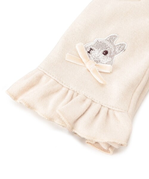 DRESKIP（ドレスキップ）の「◆【シアバター加工】 ウサギ刺繍グローブ（手袋・レディース・ネイビー/ライトベージュ/サンドベージュ/グレー・00）」の7枚目の写真
